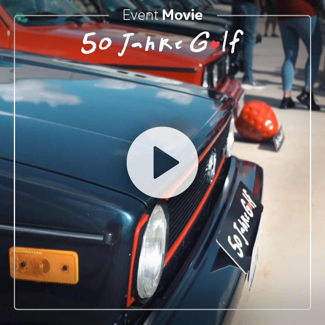 50 Jahre VW Golf – dieses Jubiläum verdient eine ganz besondere Party mit ganz besonderen Gästen: Das offizielle Video zum Fan-Treffen am Logistikzentrum von Volkswagen Classic Parts in Breuna-Wolfhagen!