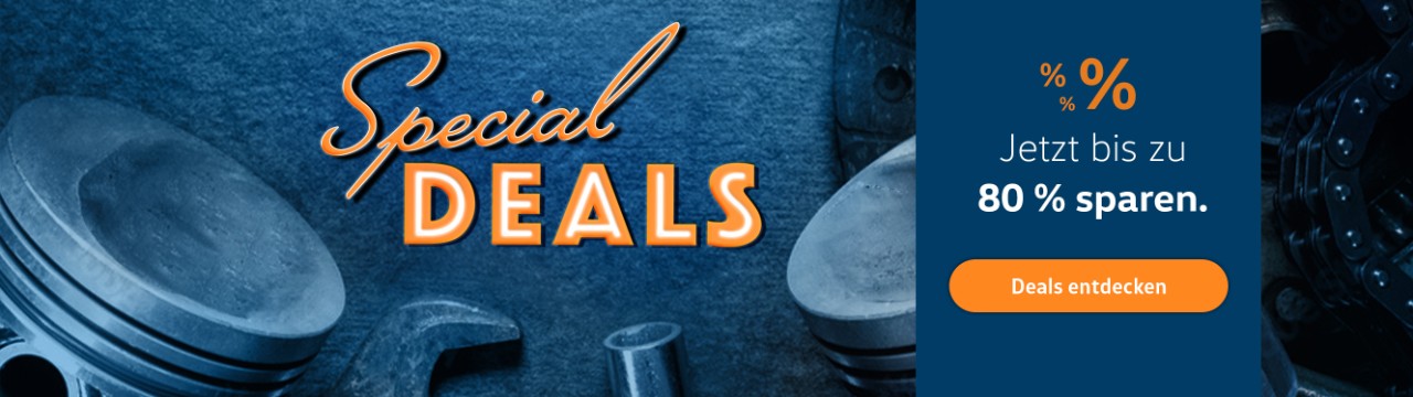 Jetzt bis zu 80 % bei unseren VW Classic Parts Special Deals sparen. 