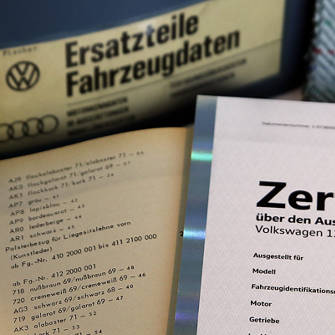 Volkswagen Classic Parts - Zertifikate und Datenblätter
