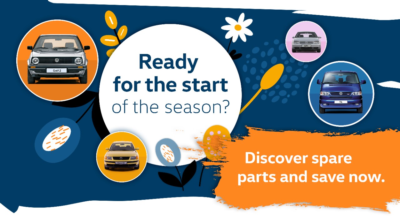 Ready for the start of the season? Discover VW Classic Parts now and save.