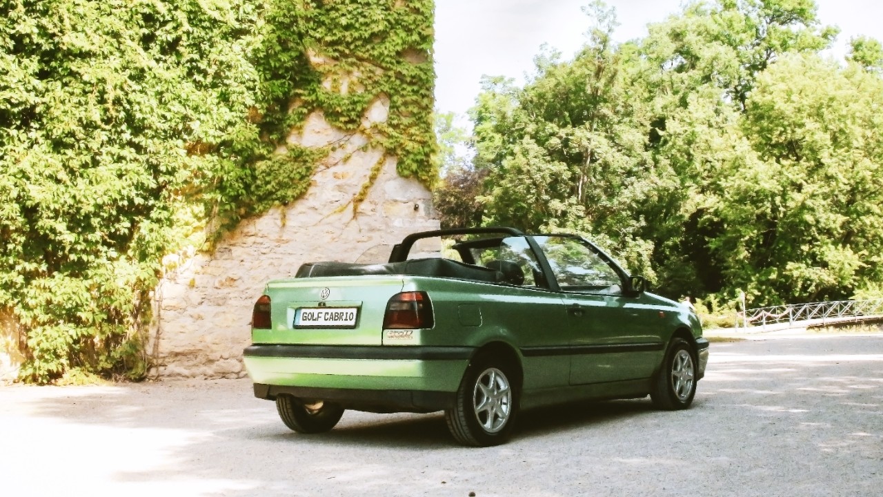 Open to rays of hope: the Golf Mk3 Cabrio.