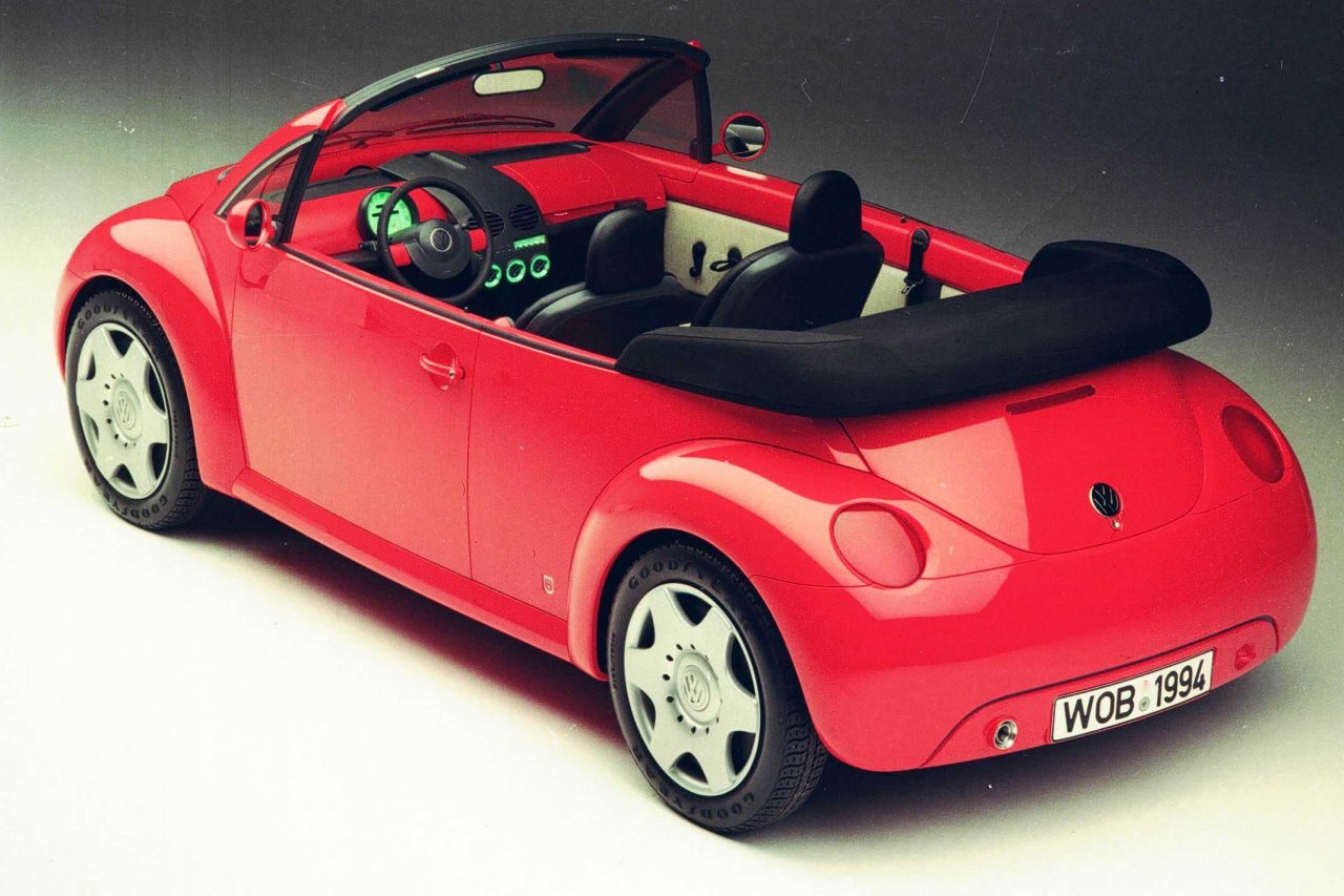 The first concept study of the VW New Beetle Cabriolet from 1994.