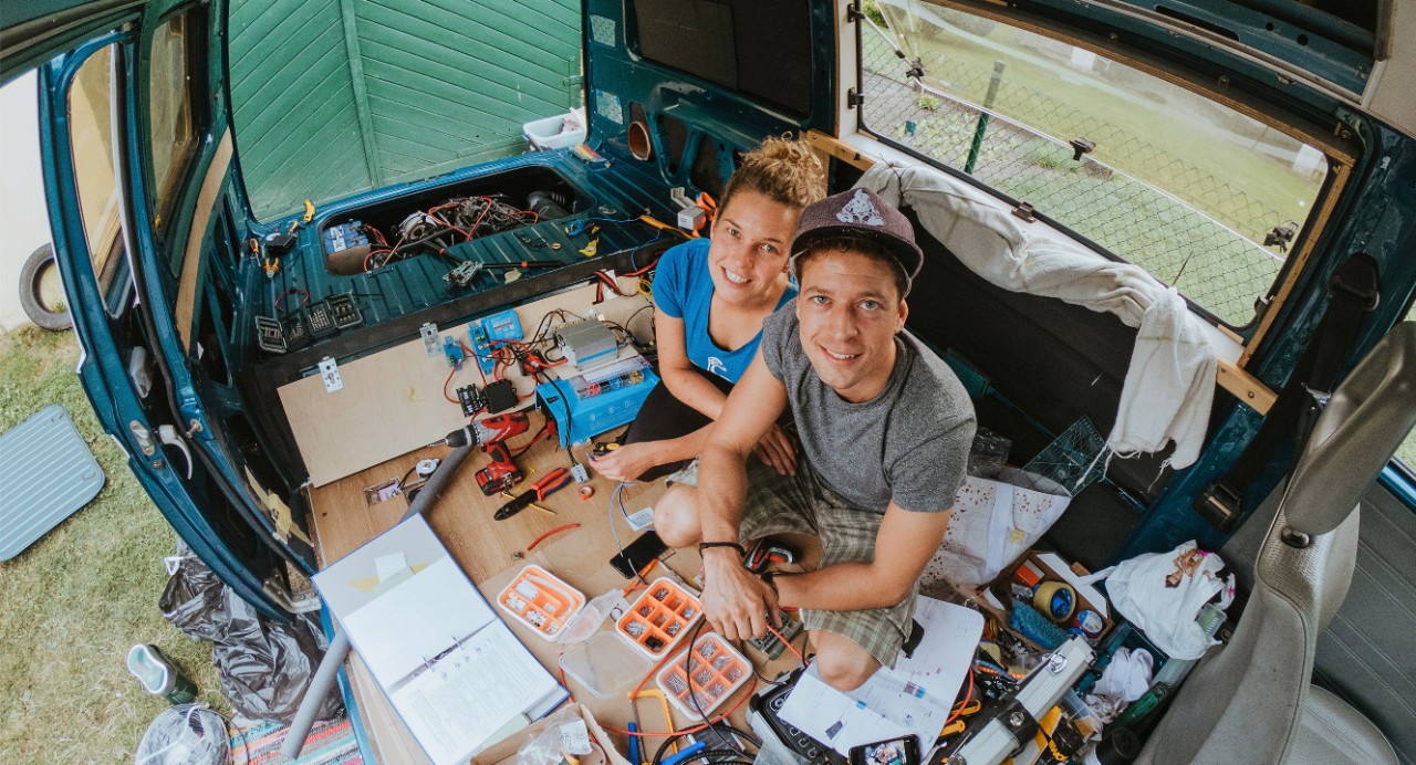 On Tour in the VW T3 Bus.