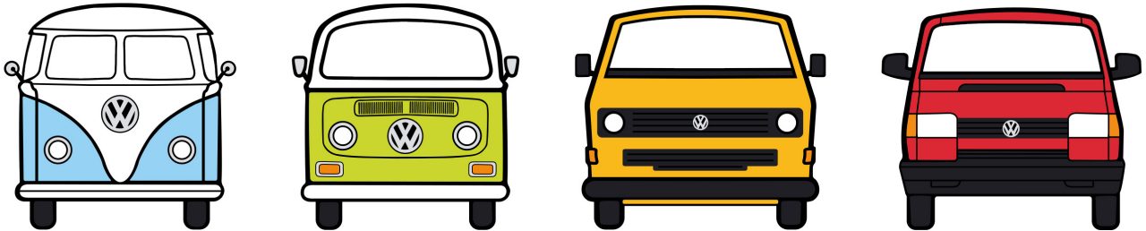 Volkswagen Classic Parts - Bus generations