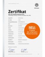 Volkswagen Zertifikat Update