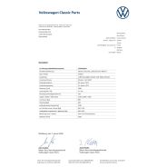 Volkswagen Datenblatt