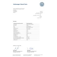 Volkswagen Data Sheet